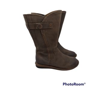 Born Women's Brown Leather Mid-Calf Boots Size 6.5